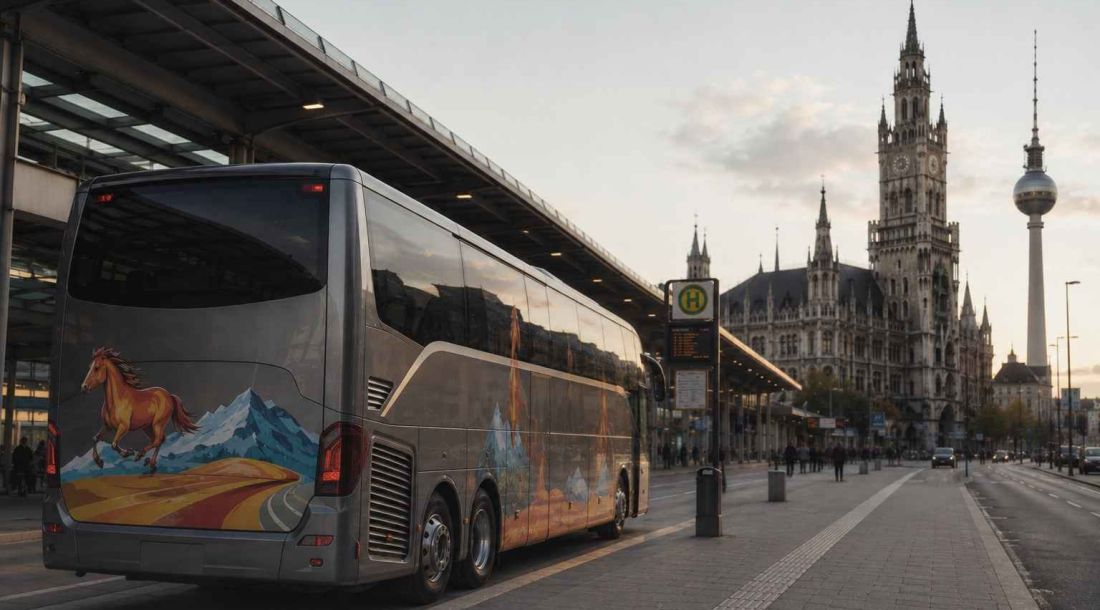 Livno-Bus autobus na autobusnoj stanici u Münchenu.