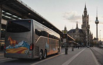 Livno-Bus autobus na autobusnoj stanici u Münchenu.